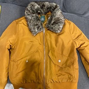 Tan bomber jacket like new